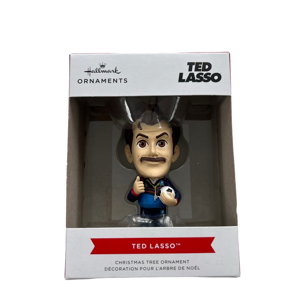 Hallmark Ornaments 2023 Ted Lasso Holding Soccer Ball‎ Christmas Tree Ornament